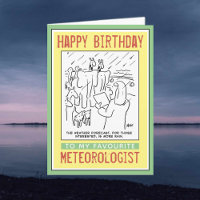 Happy Birthday to a Meteorologist. Card