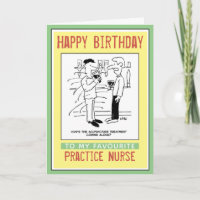 Happy Birthday to a Practice Nurse Card