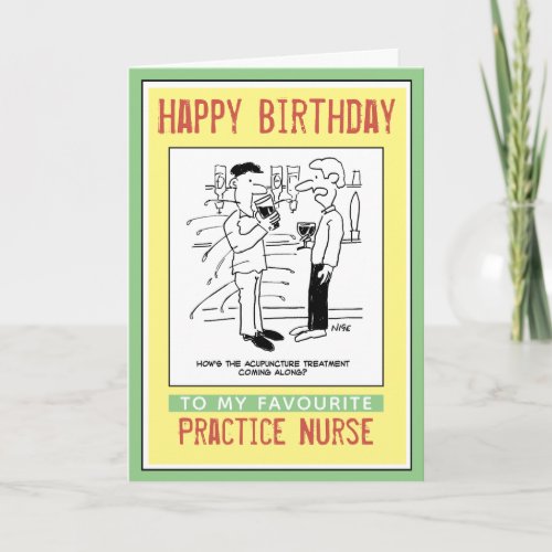 Happy Birthday to a Practice Nurse Card