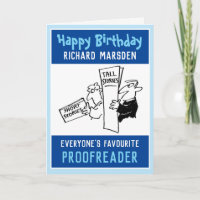 Happy Birthday to a Proofreader