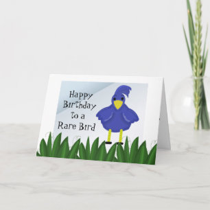 Happy Birthday to a Rare Bird - Cartoon Bird Card