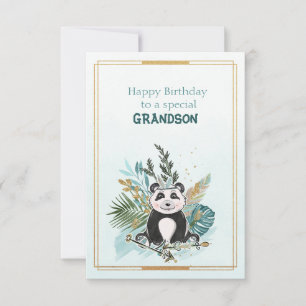 Happy Birthday To a Special Grandson  Card
