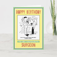 Happy Birthday to a Surgeon Card