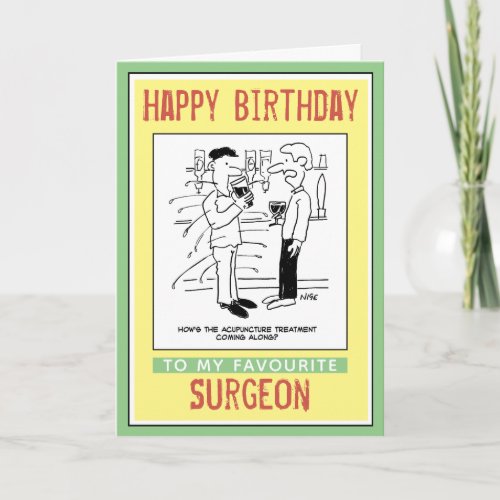 Happy Birthday to a Surgeon Card