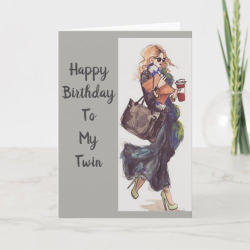 HAPPY BIRTHDAY TO A VERY SPECIAL TWIN CARD