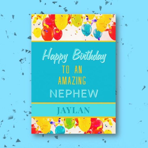 Happy Birthday to an amazing nephew card