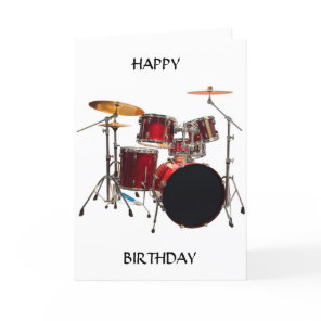 HAPPY BIRTHDAY TO AN AWESOME "DRUMMER" CARD