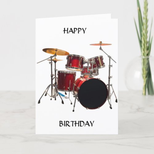 HAPPY BIRTHDAY TO AN AWESOME DRUMMER CARD