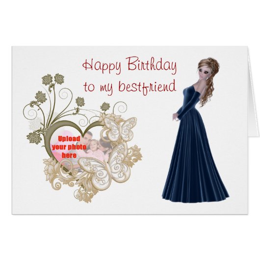 Happy birthday to best friend add a photo (Front Horizontal)