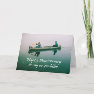 Happy Birthday, to co-paddler. canoe Card