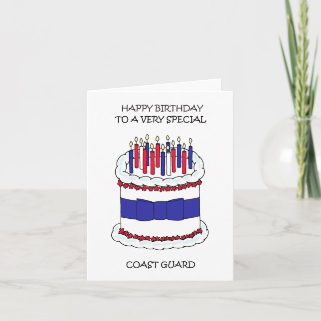 Happy Birthday to Coast Guard Card (Front)