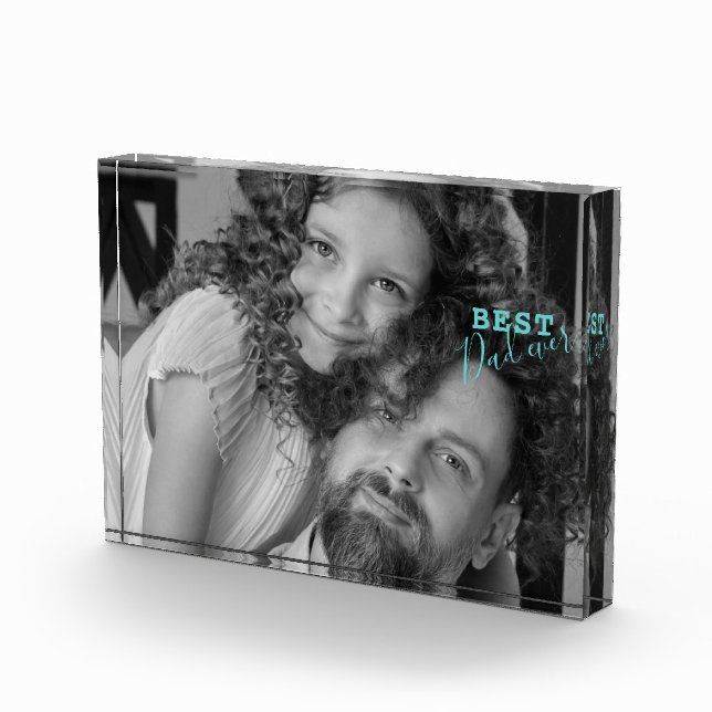 Happy Birthday to Dad, Photo Collage gift Block (Right)