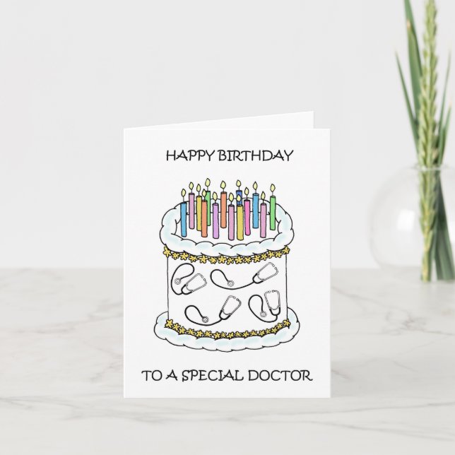 Happy Birthday to Doctor Card (Front)