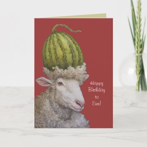 Happy Birthday to Ewe card