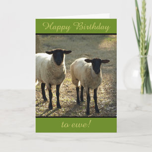 Happy Birthday to Ewe From the Flock! Customizable Card