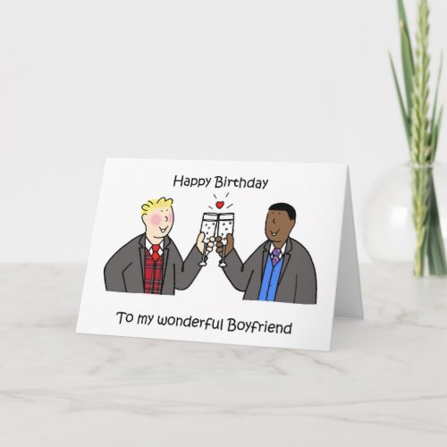 Happy Birthday to Gay Boyfriend Card