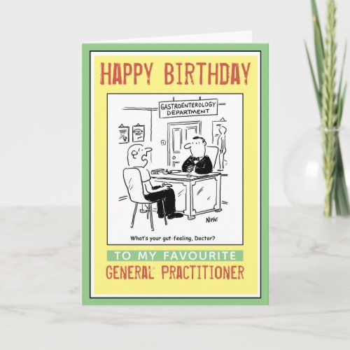 Happy Birthday to General Practioner Card