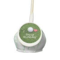 Happy Birthday to golfer with love with golf ball Cake Pops