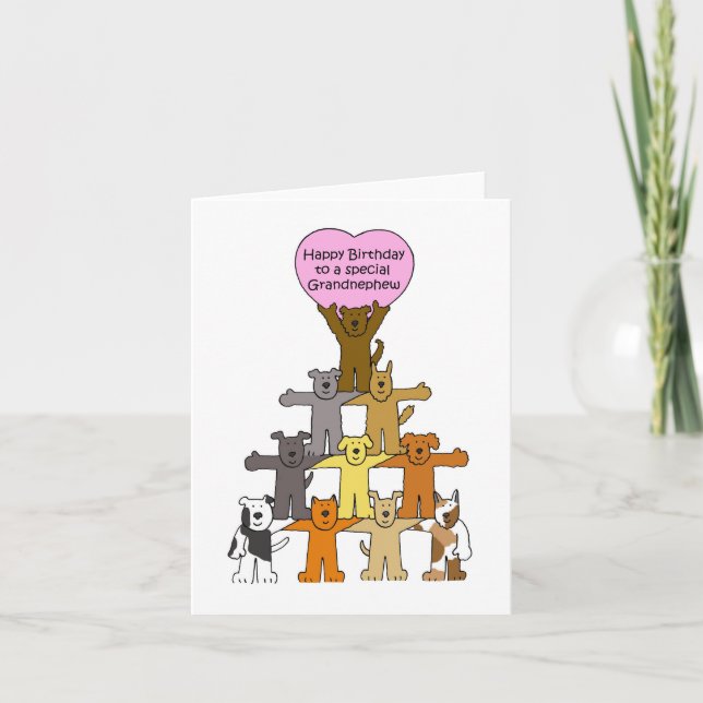 Happy Birthday to Grandnephew Card (Front)