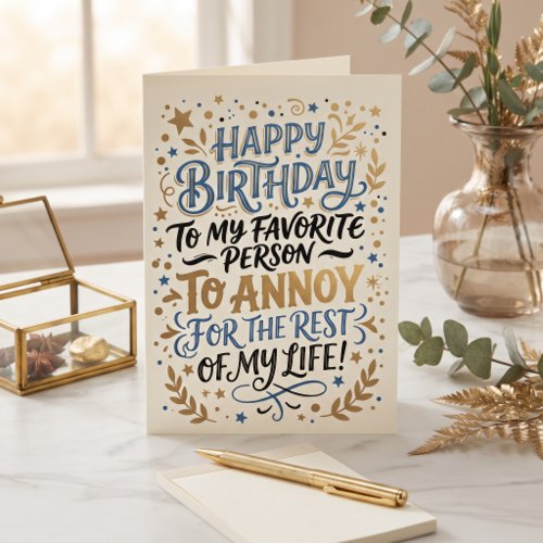 Happy Birthday to Husband | Funny Marriage Humor Card