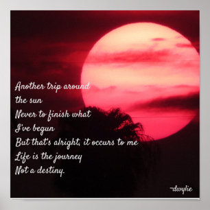 Happy birthday to Me - Another Trip Around the Sun Poster