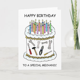 Happy Birthday to Mechanic Card