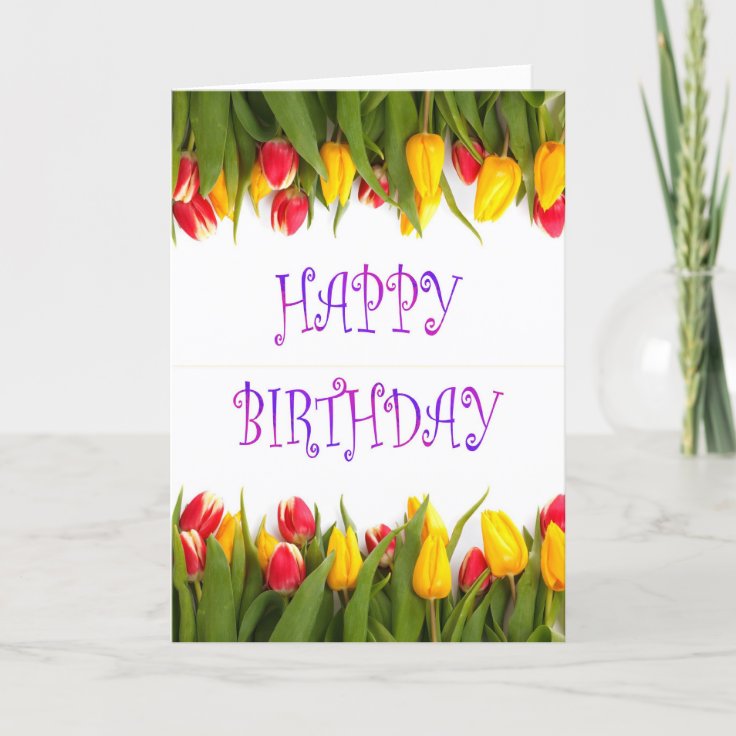 Happy Birthday to mother in law with flowers Card | Zazzle