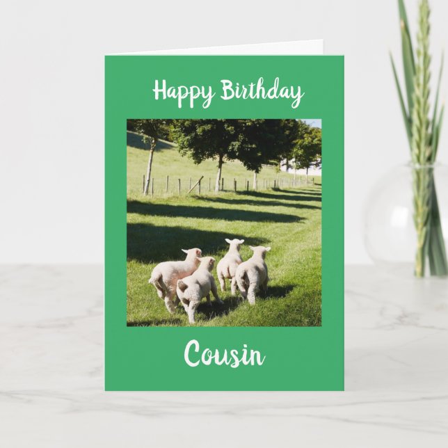 HAPPY *BIRTHDAY* TO MY **COUSIN** CARD (Front)