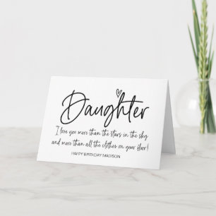 Happy Birthday to My Daughter From Mum Funny Card
