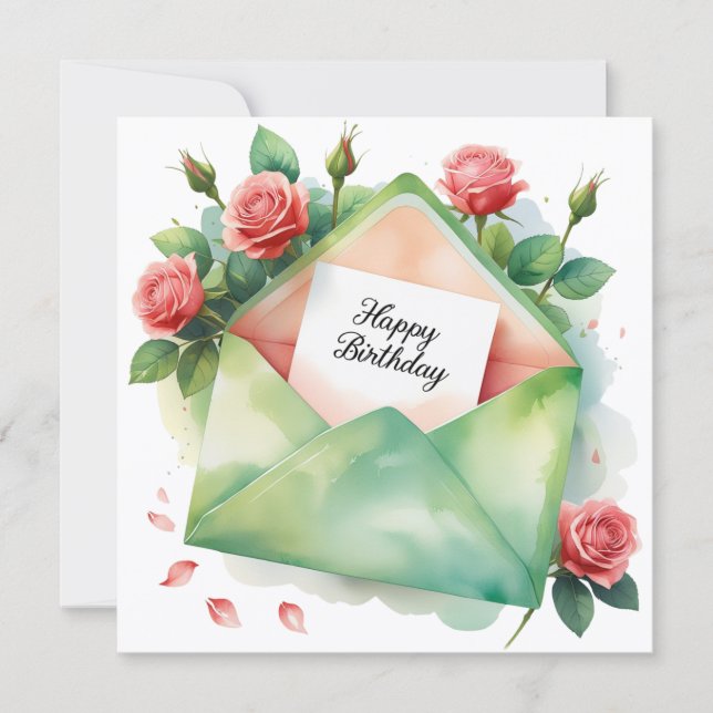 Happy birthday to my dearest Greeting card (Front)