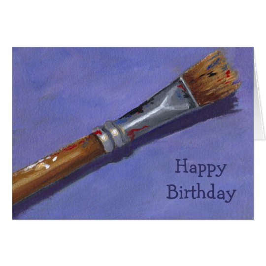 Happy Birthday to my Favorite Artist Paintbrush Card
