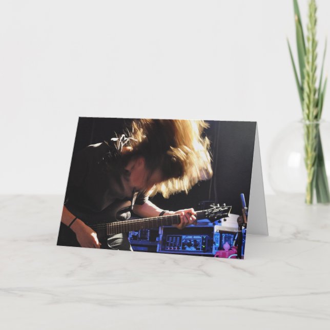 Happy Birthday to My Favorite Guitarist Card (Front)