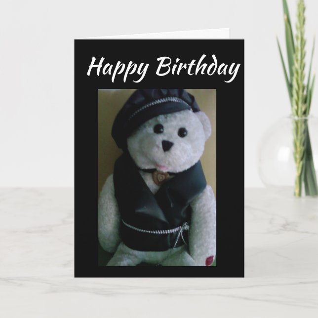 HAPPY BIRTHDAY TO MY **FAVORITE TEDDYBEAR** CARD (Front)