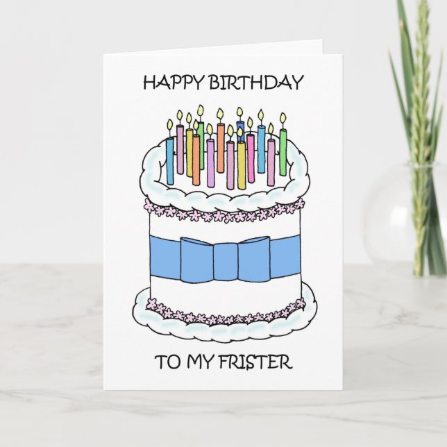 Happy Birthday to My Frister Card (Front)