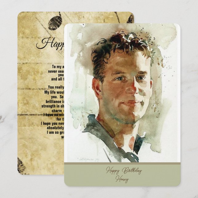 Happy Birthday To My Husband (Front/Back)