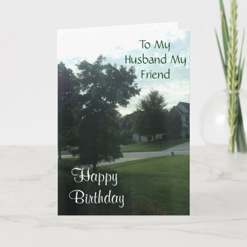 Happy Birthday to my Husband Card
