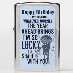 Happy birthday to my husband zippo lighter