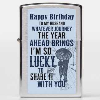 Happy birthday to my husband  zippo lighter