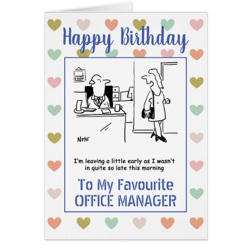 Happy Birthday to My Office Manager