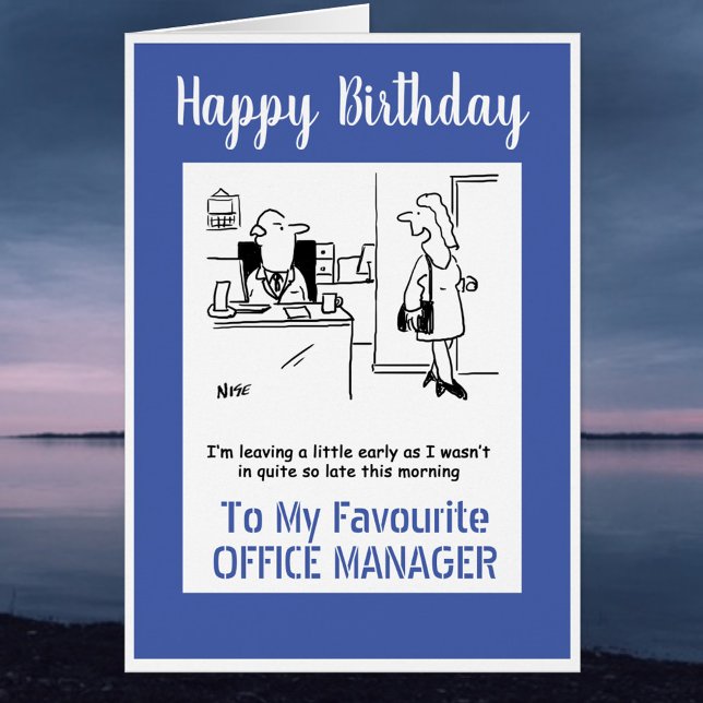 Happy Birthday to My Office Manager Cards (Creator Uploaded)