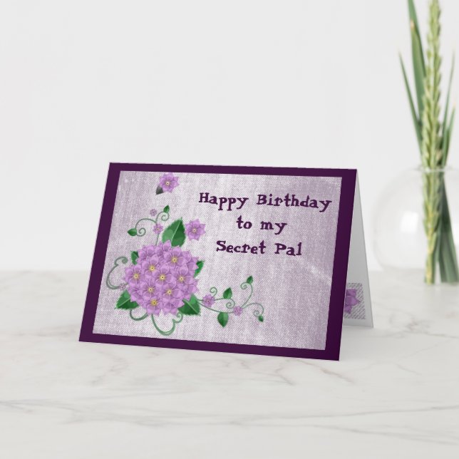 Happy Birthday to my Secret Pal Card (Front)