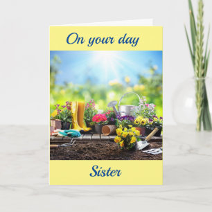 HAPPY BIRTHDAY TO MY **SISTER** CARD