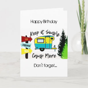 HAPPY BIRTHDAY TO MY ***THE CAMPER*** IN YOUR LIFE CARD