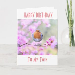 HAPPY *BIRTHDAY* TO MY **TWIN** CARD