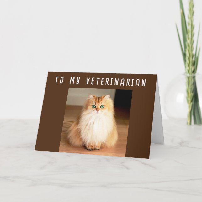 HAPPY BIRTHDAY TO MY **VETERINARIAN** CARD (Front)