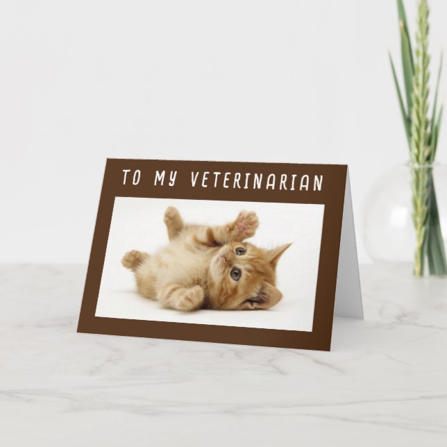 HAPPY BIRTHDAY TO MY **VETERINARIAN** CARD (Front)
