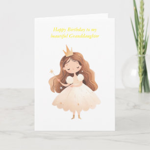 "Happy Birthday To my Wonderful Granddaughter” Car Card