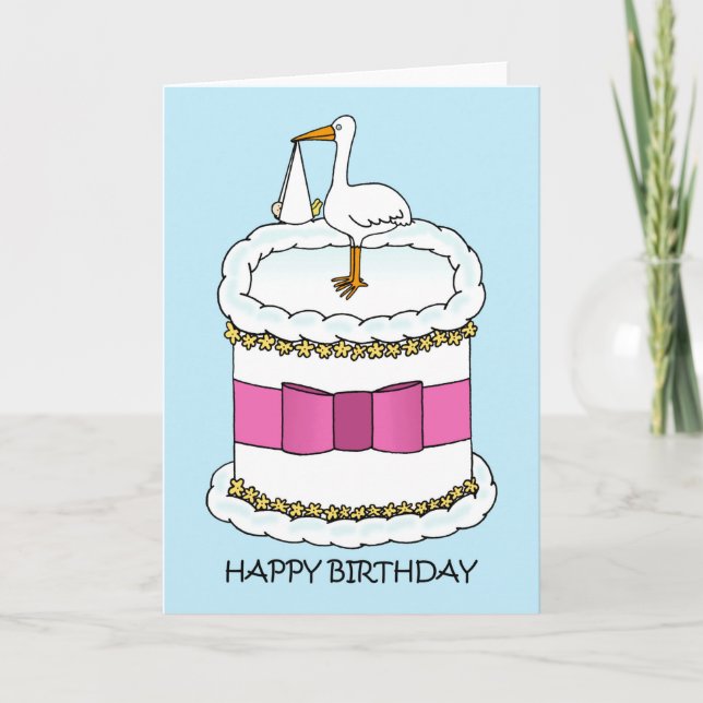 Happy Birthday to New Mother Card (Front)