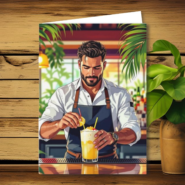 Happy Birthday to our Favorite Bartender! Card (Creator Uploaded)