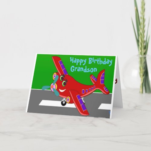 HAPPY BIRTHDAY TO OUR GRANDSON BIRTHDAY CARD